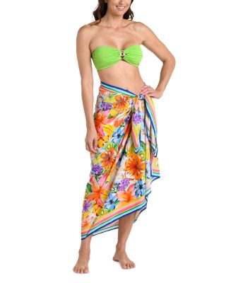 Flora De Fruta Sarong Cover Up