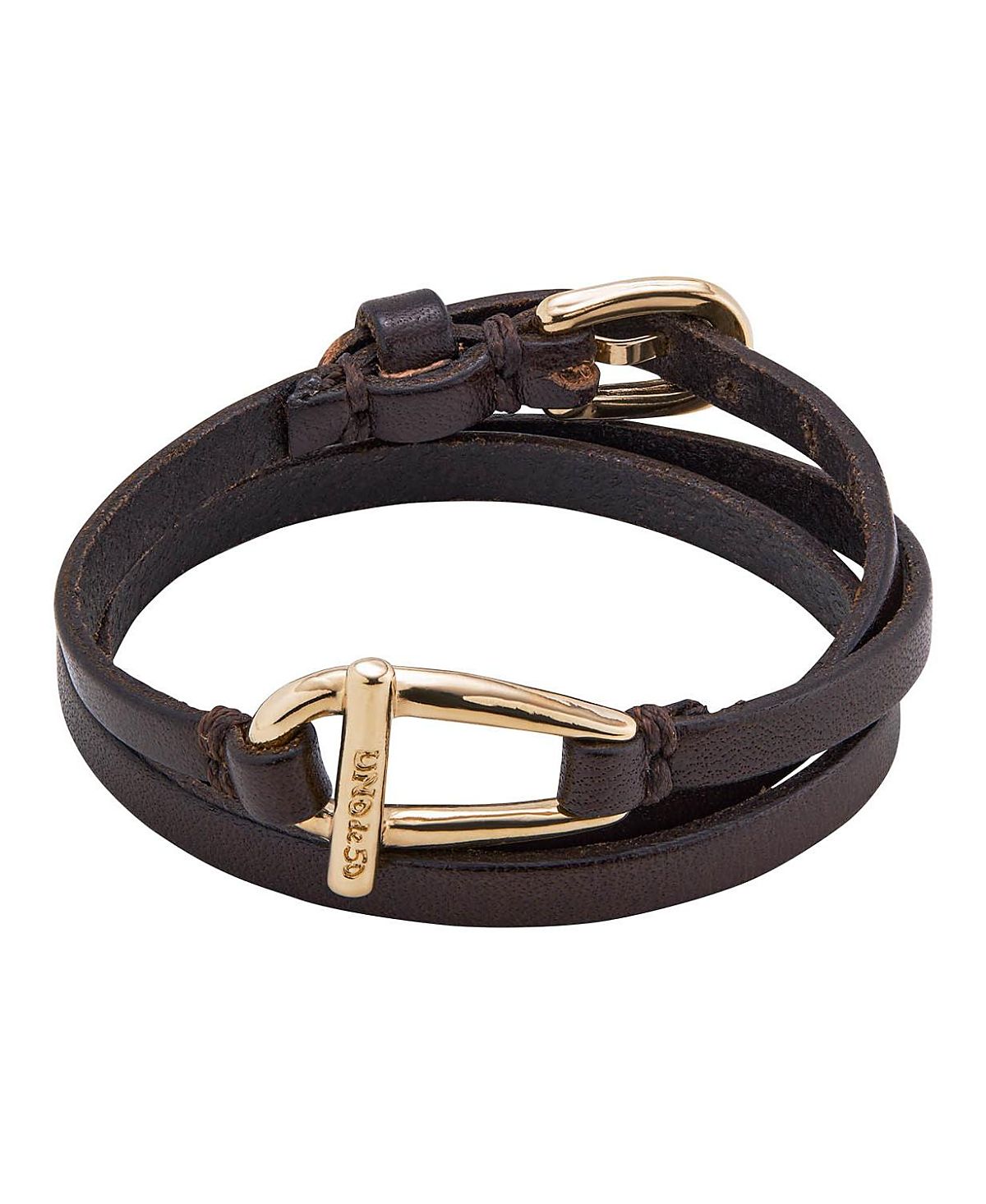 UNOde50 Leather Link Bracelet