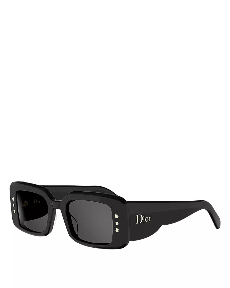 Dior Lucky Charms Rectangular Sunglasses, 51mm