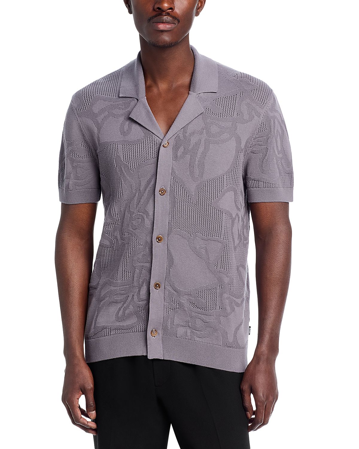 Boss C-Noy Patterned Button Down Shirt