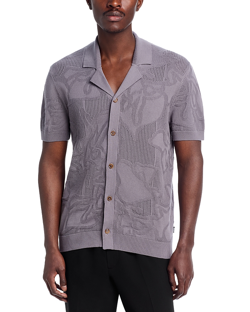 Boss C-Noy Patterned Button Down Shirt