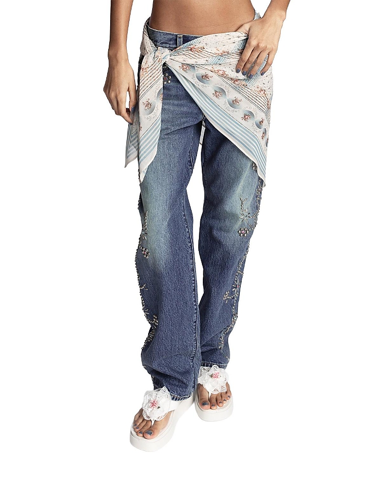 Anna Sui Heritage Scarf Print Chiffon Square Scarf