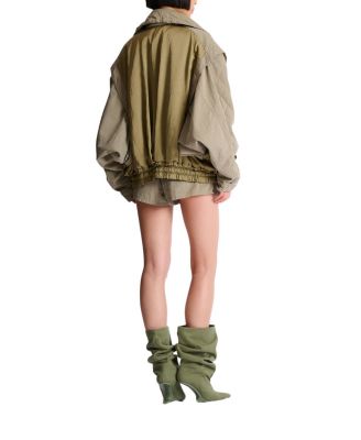  Cotton and Twill Bomber Jacket