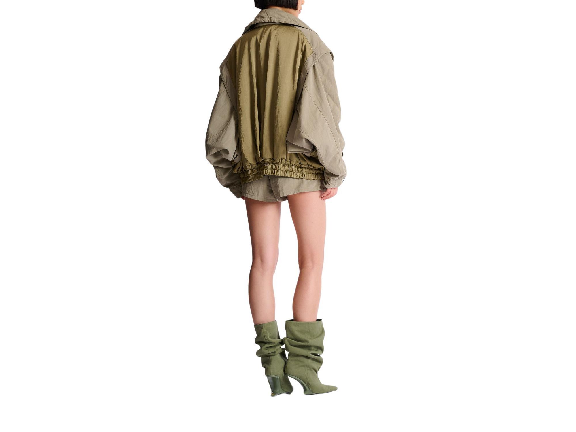 Cotton and Twill Bomber Jacket — Image 3