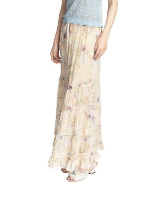  Oasis Blooms Tiered Skirt