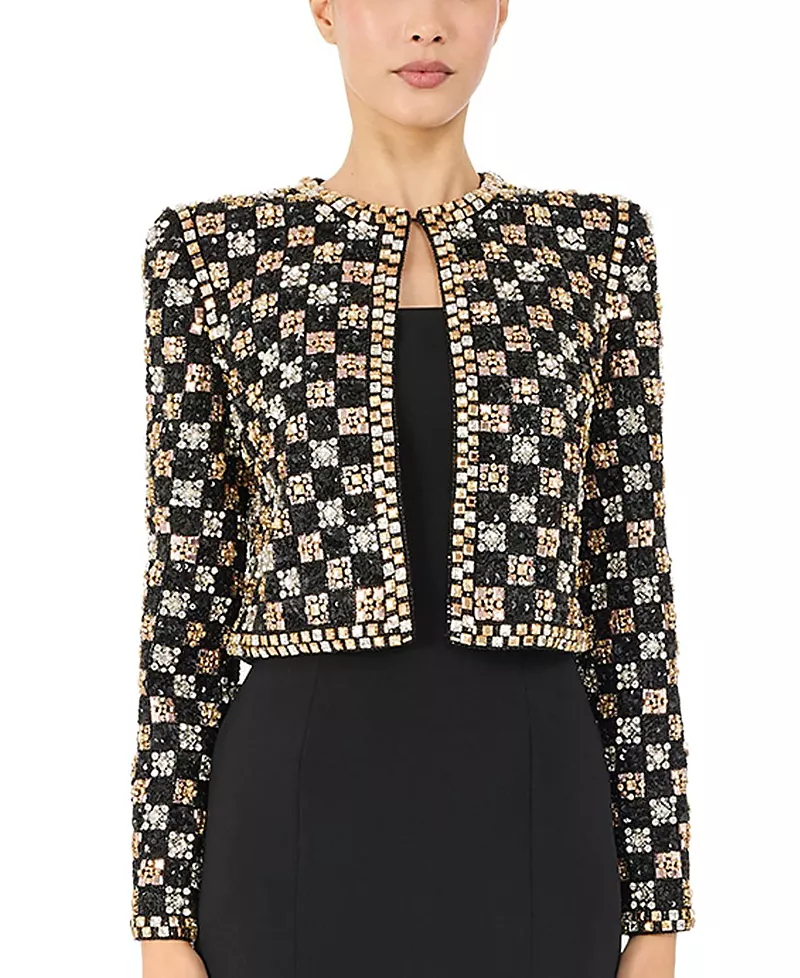 Jenny Packham Dahlia Crystal-Embellished Jacket