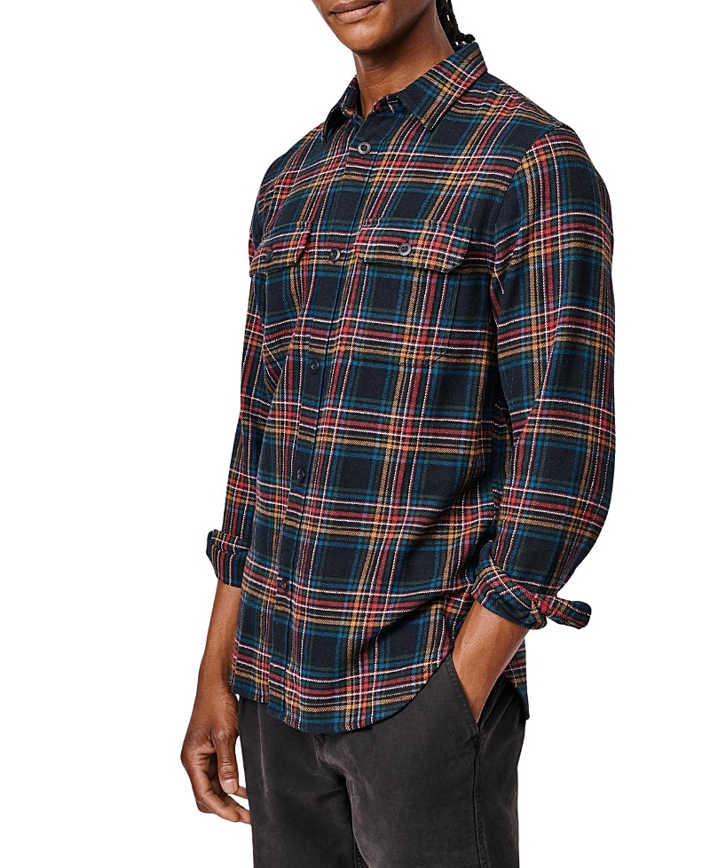 Aubin Crowle Button Up Flannel Shirt