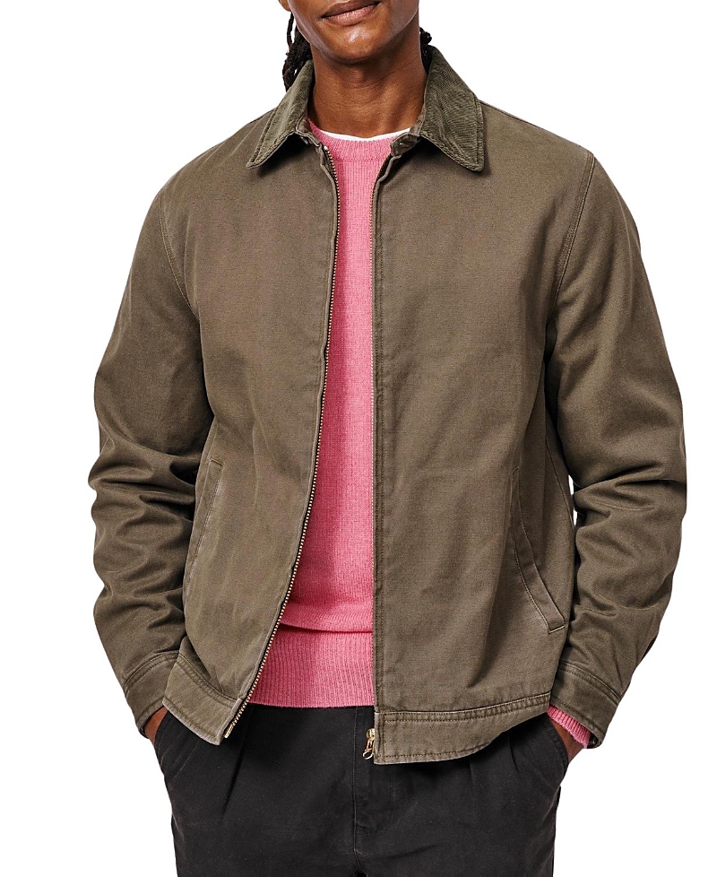 Aubin Newland Canvas Harrington Utility Jacket