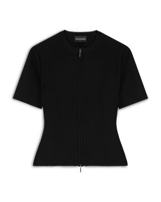 Short Sleeve Knit Jacket