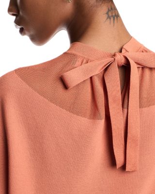 Dolman Cap Sleeve Ribbed Knit Top