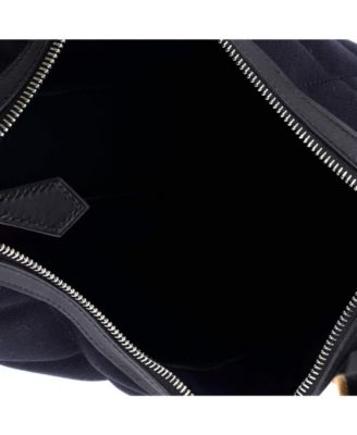 Horseback Shoulder Bag Woolycot Canvas and Leather