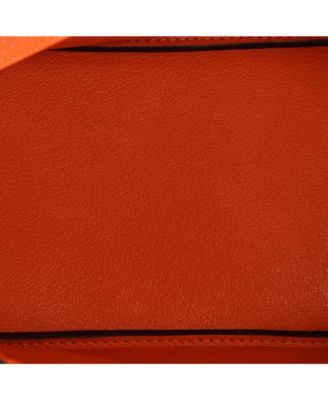 Birkin 30 Handbag Orange Clemence with Palladium Hardware