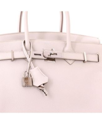 Birkin 30 Handbag Light Togo with Palladium Hardware