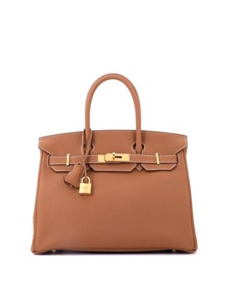 Birkin 30 Handbag Brown Togo with Gold Hardware