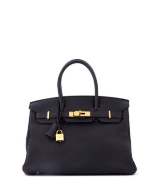 Birkin 30 Handbag Black Togo with Gold Hardware