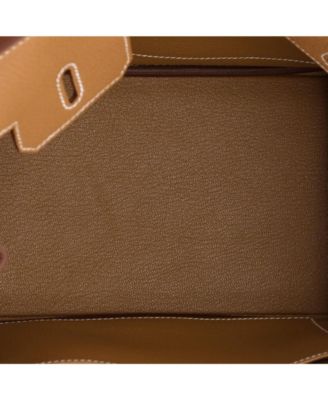 Birkin 25 Handbag Brown Togo with Palladium Hardware