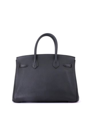 Birkin 30 Handbag Green Togo with Palladium Hardware