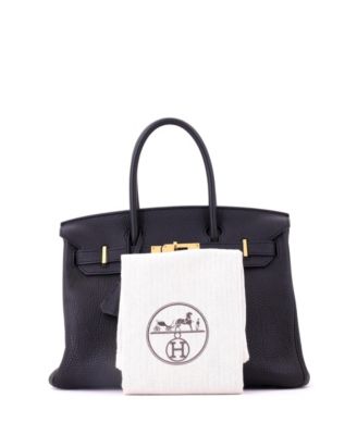 Birkin 30 Handbag Black Togo with Gold Hardware