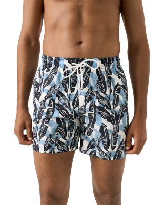 Tropical Leaf 5.4" Swim Shorts