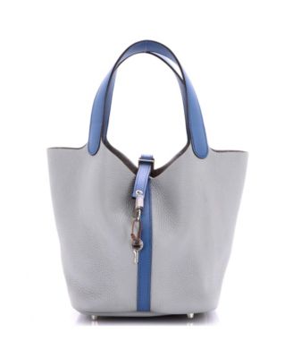 MM Bicolor Picotin Lock Bag Clemence with Swift