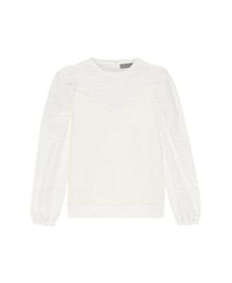  Women's Broderie Detail Sweatshirt