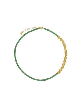  Women's Waterproof Emerald Beaded Necklace