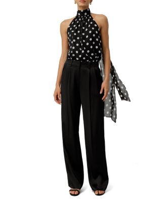  Double Faced Charmeuse Silk Straight Leg Pants