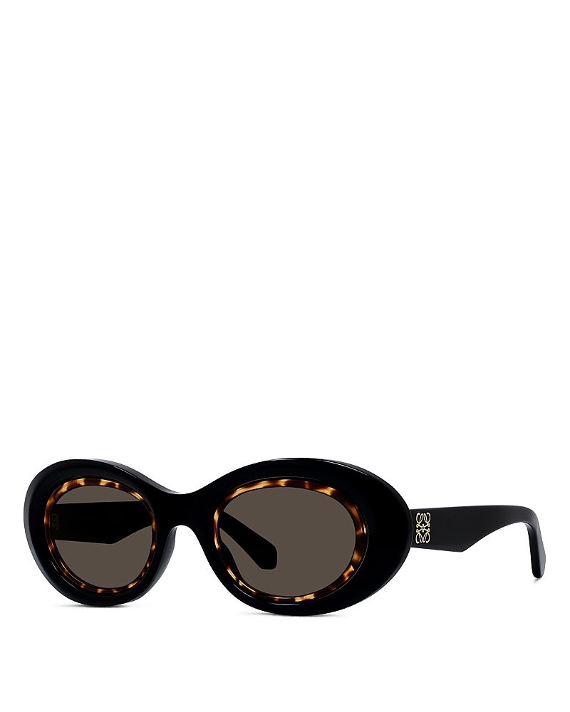 Loewe Anagram Oval Sunglasses, 54mm