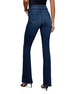Selma Sleek High Rise Baby Bootcut Jeans in Columbia