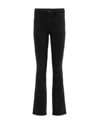Selma High Rise Sleek Baby Bootcut Jeans in Noir Coated