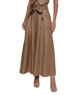 Lowen Paper Bag Waist Crop Pants