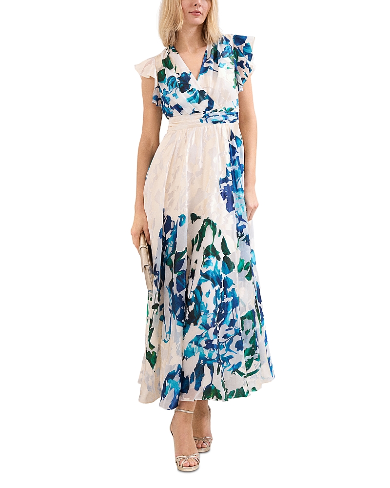 Phase Eight Liana Blue Burnout Maxi Dress