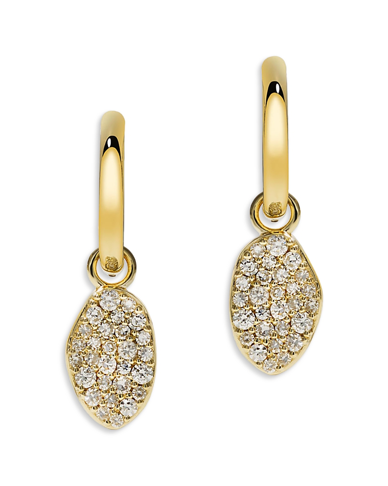 By Pariah 14K Yellow Gold Diamond Cluster Drop Earrings