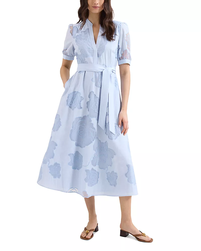 Phase Eight Queenie Blue Floral Swing Dress