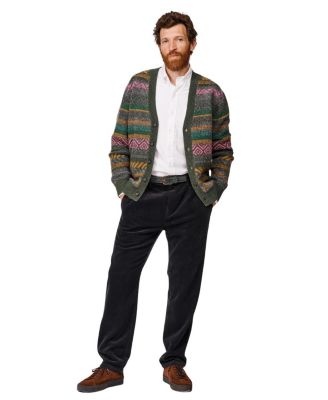  Fair Isle Wool Cardigan