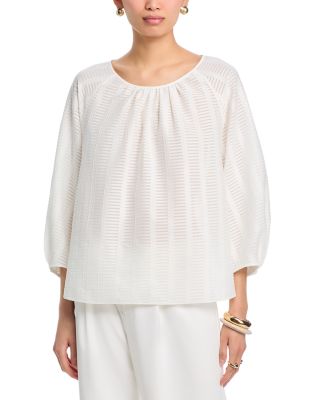 Blouson Sleeve Oversized Blouse