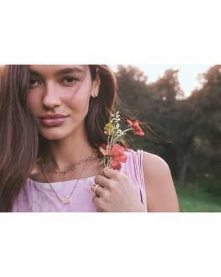 Bunny Pendant Necklace, 19"