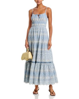 Eyelet Embroidered Maxi Dress - Exclusive