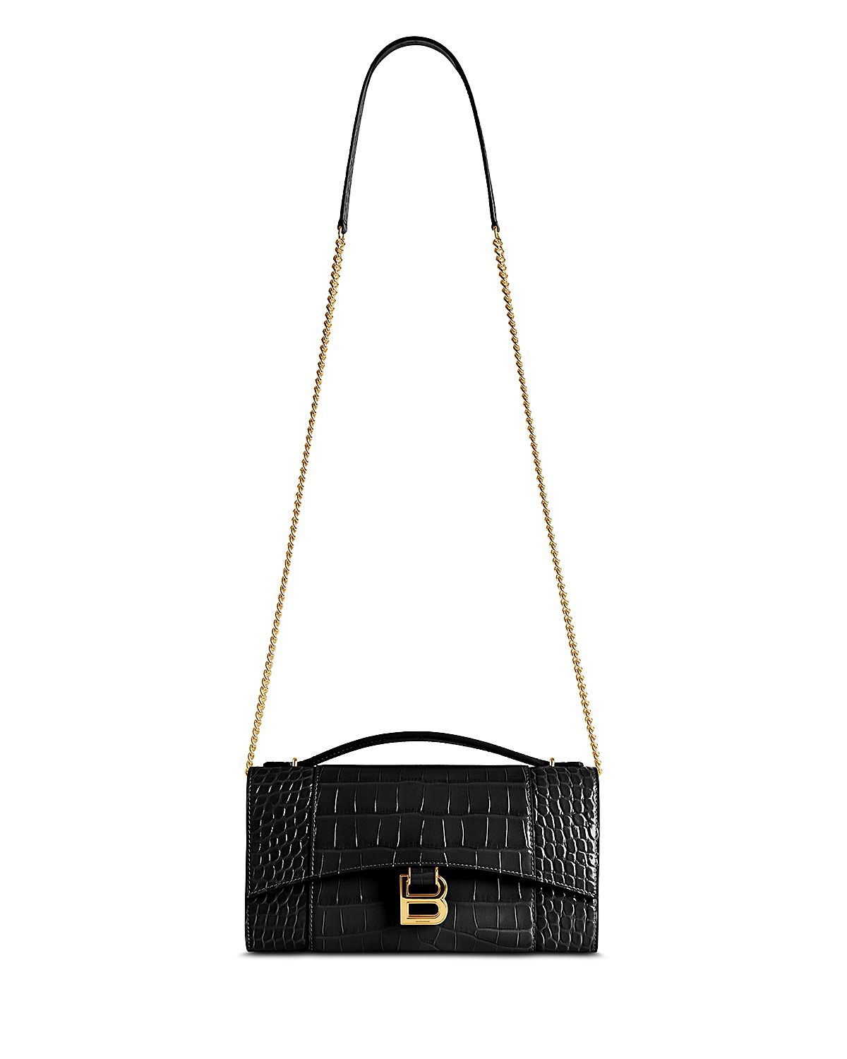 Balenciaga Hourglass Pochette With Chain