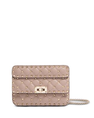 Rockstud Spike Small Embellished Leather Shoulder Bag