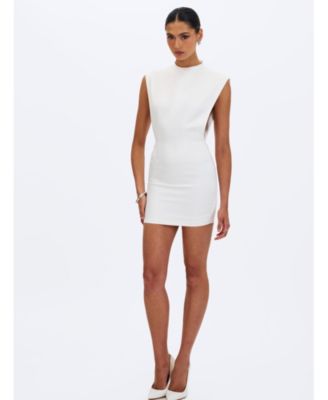 Raegan Jacquard Ruched Mini Dress