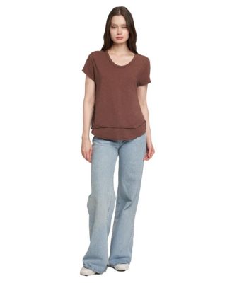 Short Sleeve Mock Layer Tee