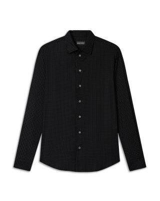 Regular Fit Geometric Sport Shirt