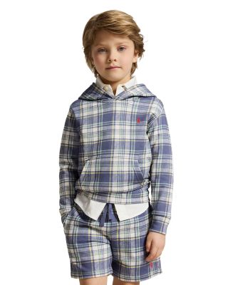Boys' Plaid French Terry Hoodie - Little Kid