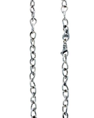 Men's Sterling Silver Wild West Buffalo Paisley Link Chain Necklace, 24"