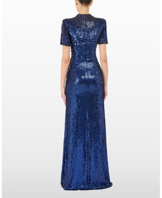 Jourdain Sequin-Embellished Gown