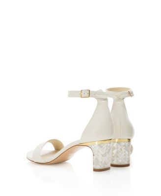  Women's Chloe Ankle Strap Pearl Heel Sandal