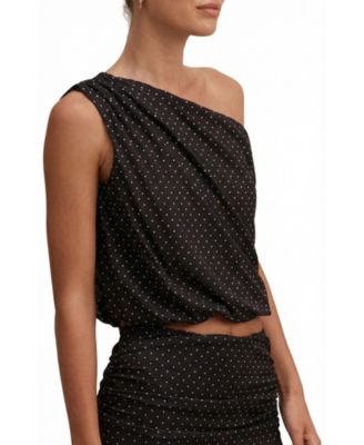  Women's Mila Tipped Shoulder Drape Top