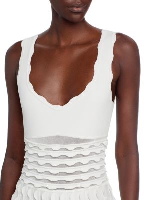 Brionne Scalloped Knit Dress