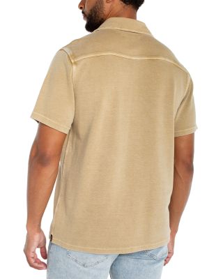 Knit Short Sleeve Button Up Shirt